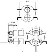 Смеситель для душа Paini Cox 78PW6911 цвет Никель брашированный-5