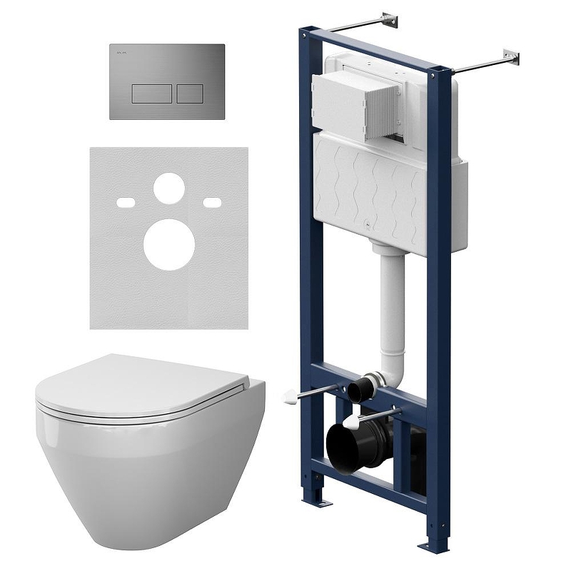 Унитаз с инсталляцией AM.PM Spirit V2.0 Aquaspin IS47031.701900 