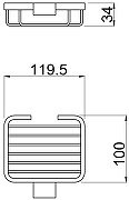 Мыльница Allen Brau Infinity 6.21005-BN цвет Никель брашированный-10