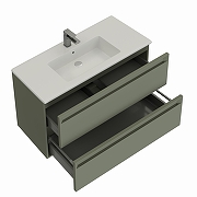 Тумба под раковину Allen Brau Eclipse 2.0 80 1.E1002.CGM2.0 подвесная цвет Олива матовая-1