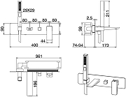 Смеситель для ванны Allen Brau Infinity 5.21007-BN цвет Никель брашированный-1