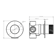 Переключатель потоков WasserKRAFT Мюриц (Muritz) 98DVR2GR цвет Графит-2