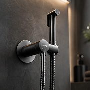 Гигиенический душ со смесителем WasserKRAFT Рейн (Rhein) 9938GR цвет Графит-1