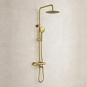 Душевая система WasserKRAFT Мюриц (Muritz) A98101.208.207PG с термостатом цвет Золото глянцевое-1