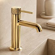 Смеситель для раковины WasserKRAFT Мюриц (Muritz) 9803PG цвет Золото глянцевое-1