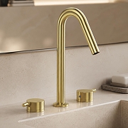 Смеситель для раковины WasserKRAFT Рейн (Rhein) 9935BG цвет Золото матовое-1