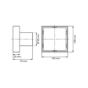 Душевой трап WasserKRAFT Нирс (Niers) 30D10BG с решеткой цвет Золото матовое-2