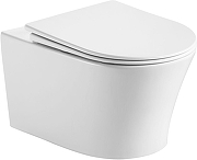 Унитаз подвесной Aquanet Lake 3.0 W Tornado 384153 цвет Белый с сиденьем Микролифт