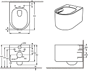 Унитаз подвесной Aquanet Smart 3.0 W Tornado 384156 цвет Белый с сиденьем Микролифт-7