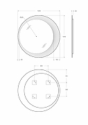Зеркало Cezares 100 CZR-SPC-D1000-LED с подсветкой без выключателя-12