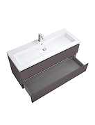 Тумба под раковину BelBagno Структура (Kraft) 120 KRAFT-1200-2C-SO-GSO подвесная цвет Темно-серый матовый-3