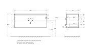Тумба под раковину BelBagno Структура (Kraft) 120 KRAFT-1200-2C-SO-GSO подвесная цвет Темно-серый матовый-8