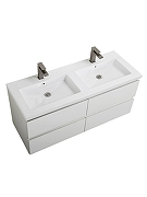 Тумба под раковину BelBagno Структура (Kraft) 120 KRAFT-1200-4C-SO-BO подвесная цвет Белый матовый-3