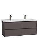Тумба под раковину BelBagno Структура (Kraft) 120 KRAFT-1200-4C-SO-GSO подвесная цвет Темно-серый матовый-1