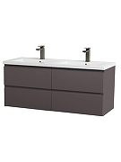 Тумба под раковину BelBagno Структура (Kraft) 120 KRAFT-1200-4C-SO-GSO подвесная цвет Темно-серый матовый-2