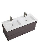 Тумба под раковину BelBagno Структура (Kraft) 120 KRAFT-1200-4C-SO-GSO подвесная цвет Темно-серый матовый-3