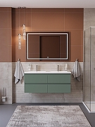 Тумба под раковину BelBagno Структура (Kraft) 120 KRAFT-1200-4C-SO-VO подвесная цвет Еловый матовый-7