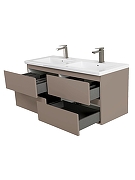 Тумба под раковину BelBagno Структура (Kraft) 120 KRAFT-1200-4C-SO-СO подвесная цвет Бежевый матовый-6