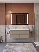 Тумба под раковину BelBagno Структура (Kraft) 120 KRAFT-1200-4C-SO-СO подвесная цвет Бежевый матовый-7
