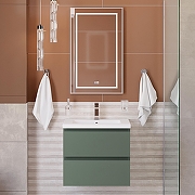 Тумба под раковину BelBagno Структура (Kraft) 60 KRAFT-600-2C-SO-VO подвесная цвет Еловый матовый-7