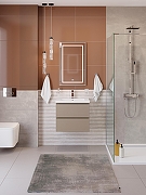 Тумба под раковину BelBagno Структура (Kraft) 60 KRAFT-600-2C-SO-СO подвесная цвет Бежевый матовый-8