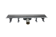 Душевой лоток BelBagno Марина (Marino) BB-LD-MARINO-50-GM с решеткой цвет Оружейная сталь / под плитку-4