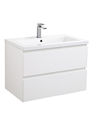 Тумба под раковину BelBagno Структура (Kraft) 75 KRAFT-750-2C-SO-BO подвесная цвет Белый матовый-2