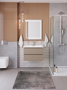Тумба под раковину BelBagno Структура (Kraft) 75 KRAFT-750-2C-SO-СO подвесная цвет Бежевый матовый-10