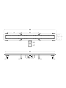 Душевой лоток BelBagno Марина (Marino) BB-LD-MARINO-80-CR с решеткой цвет Хром / под плитку-10
