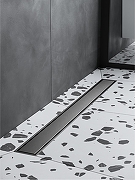 Душевой лоток BelBagno Марина (Marino) BB-LD-MARINO-80-GM с решеткой цвет Оружейная сталь / под плитку-6
