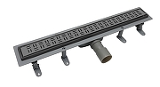Душевой лоток BelBagno Формат (Uno) BB-LD-UNO-60-GM с решеткой цвет Оружейная сталь-2