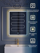 Зеркало BelBagno 60 SPC-GRT-600-800-LED-3000K-TCH-WARM с подсветкой с сенсорным выключателем и подогревом-1