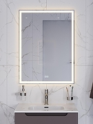 Зеркало BelBagno 60 SPC-GRT-600-800-LED-3000K-TCH-WARM с подсветкой с сенсорным выключателем и подогревом-10