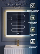 Зеркало BelBagno 80 SPC-GRT-800-800-LED-3000K-TCH-WARM с подсветкой с сенсорным выключателем и подогревом-1