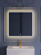 Зеркало BelBagno 80 SPC-GRT-800-800-LED-3000K-TCH-WARM с подсветкой с сенсорным выключателем и подогревом-9
