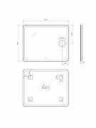 Зеркало BelBagno Марина (Marino) 100 SPC-MAR-1000-800-LED-TCH-LNZ с подсветкой с сенсорным выключателем и увеличением-11