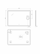 Зеркало BelBagno Марина (Marino) 120 SPC-MAR-1200-800-LED-TCH-LNZ с подсветкой с сенсорным выключателем и увеличением-11
