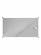 Зеркало BelBagno Марина (Marino) 140 SPC-MAR-1400-800-LED-TCH-LNZ с подсветкой с сенсорным выключателем и увеличением