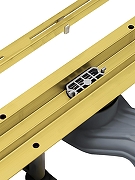 Душевой лоток Cezares Люкс (Lux) LUX-LD-60-BORO с решеткой цвет Брашированное золото-5