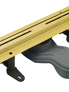 Душевой лоток Cezares Люкс (Lux) LUX-LD-70-BORO с решеткой цвет Брашированное золото-4