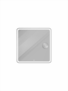 Зеркало BelBagno Марина (Marino) 80 SPC-MAR-800-800-LED-TCH-LNZ с подсветкой с сенсорным выключателем и увеличением