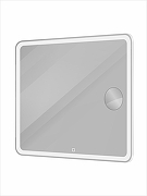 Зеркало BelBagno Марина (Marino) 90 SPC-MAR-900-800-LED-TCH-LNZ с подсветкой с сенсорным выключателем и увеличением-2