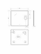 Зеркало BelBagno Марина (Marino) 90 SPC-MAR-900-800-LED-TCH-LNZ с подсветкой с сенсорным выключателем и увеличением-11