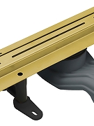 Душевой лоток Cezares Люкс (Lux) LUX-LD-90-BORO с решеткой цвет Брашированное золото-5