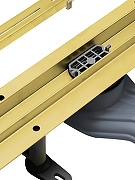 Душевой лоток Cezares Люкс (Lux) LUX-LD-90-BORO с решеткой цвет Брашированное золото-6