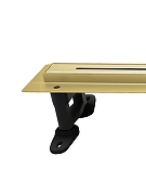 Душевой лоток Cezares Люкс (Lux) LUX-LD-90-BORO с решеткой цвет Брашированное золото-7