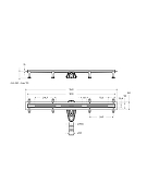 Душевой лоток Cezares Люкс (Lux) LUX-LD-90-BORO с решеткой цвет Брашированное золото-12