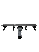 Душевой лоток Cezares Люкс (Lux) LUX-LD-90-GM с решеткой цвет Оружейная сталь-4