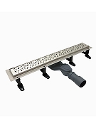 Душевой лоток Cezares Движение (Slider) SLIDER-LD-80-Cr с решеткой цвет Хром-2