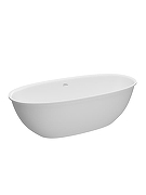 Ванна из искусственного камня BelBagno Марина (Marino) 170х76 BB-MARINO-170-76-54-SSB цвет Белый матовый-1